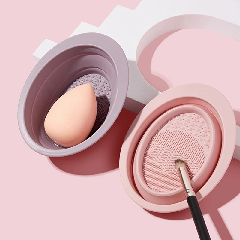 Korean Lifestyle - Tazón de Silicona para Limpiar Brochas