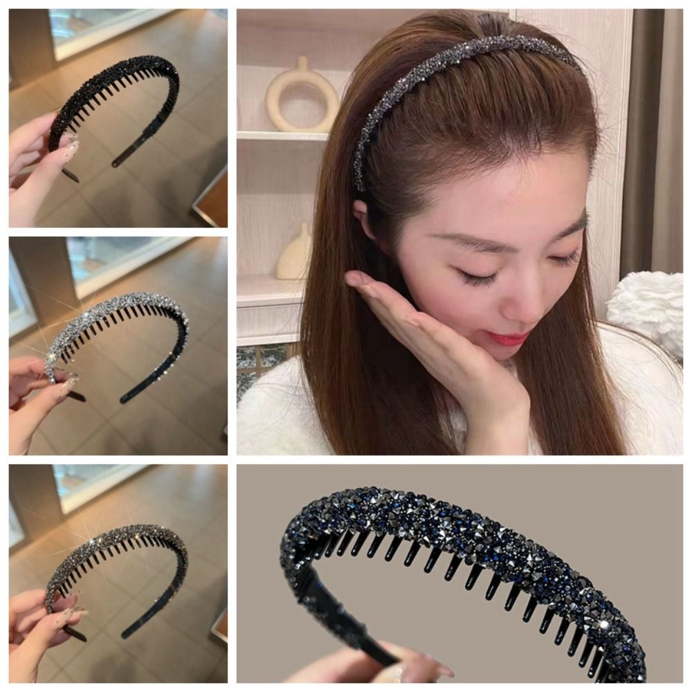 Korean Lifestyle - Diadema de Plástico con Diamantes de
