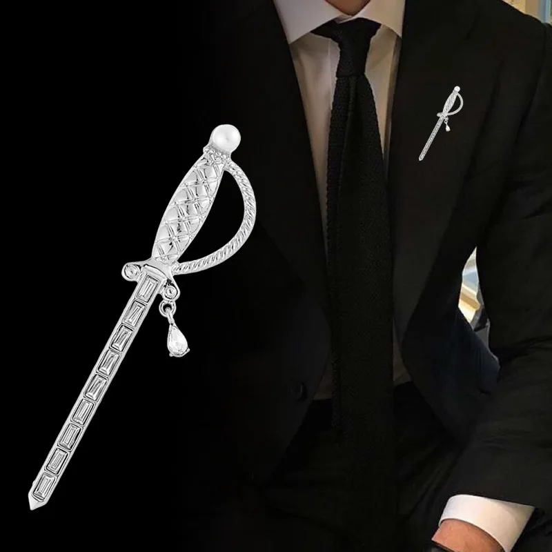 Korean Lifestyle - Broche de espada de moda coreana,