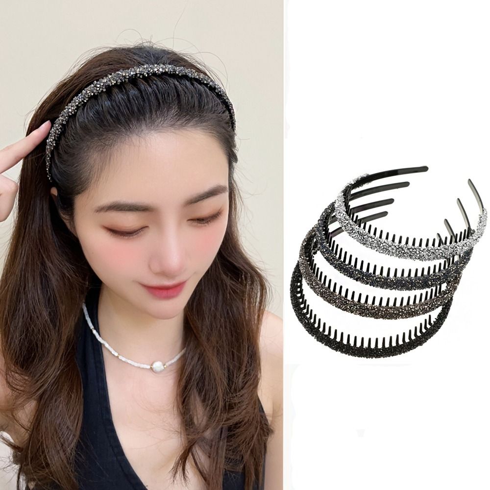 Korean Lifestyle - Diadema de diamantes de imitación de