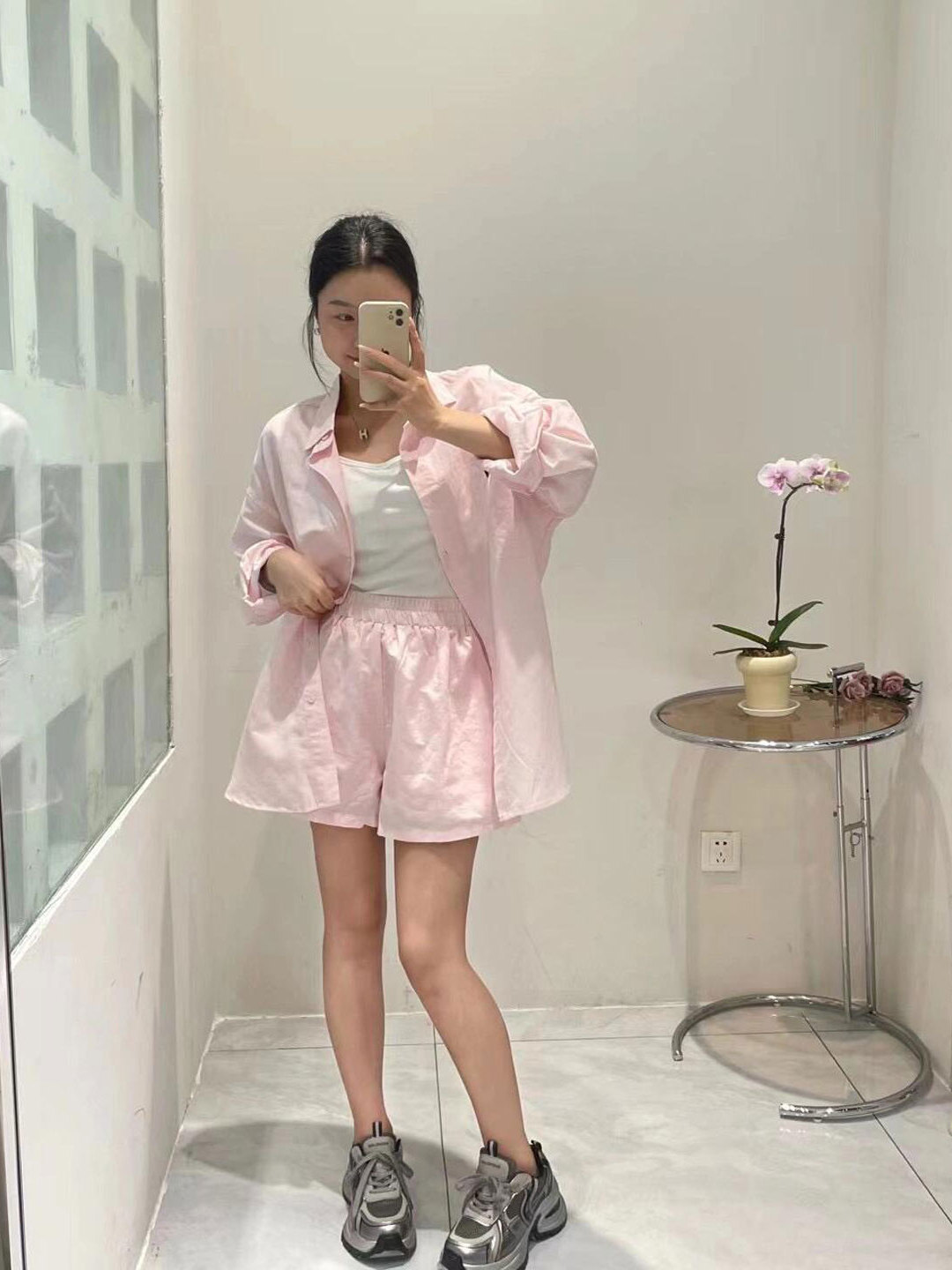 Camisa de manga larga rosa dul - Korean Lifestyle reseña y precio