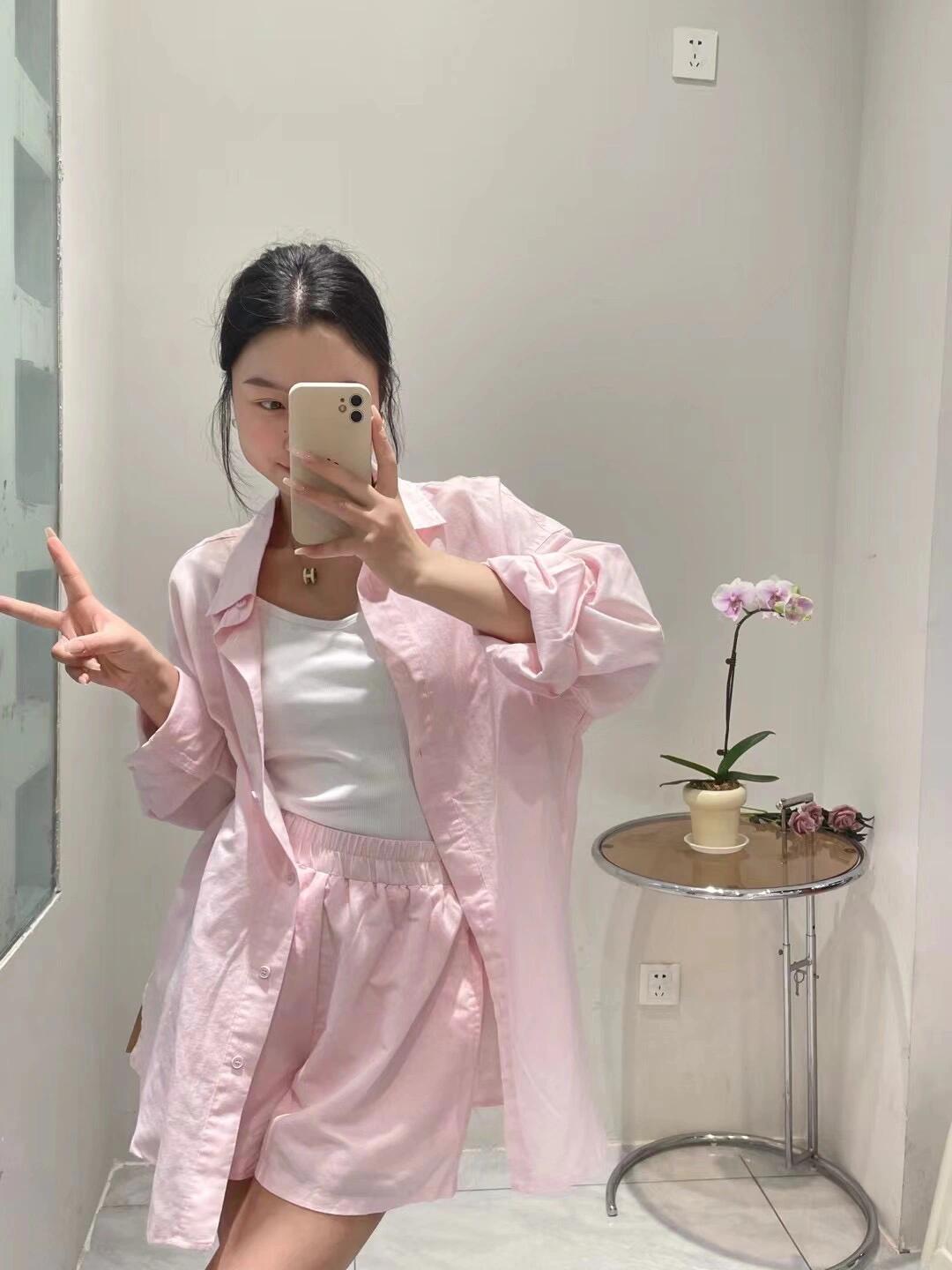 Camisa de manga larga rosa dul - Korean Lifestyle reseña y precio