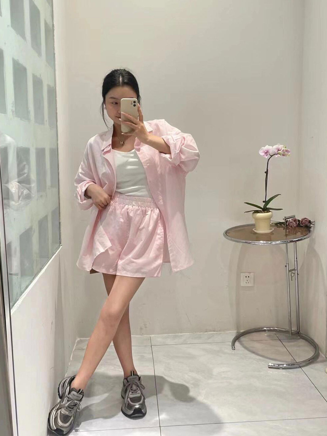 Camisa de manga larga rosa dul - Korean Lifestyle reseña y precio