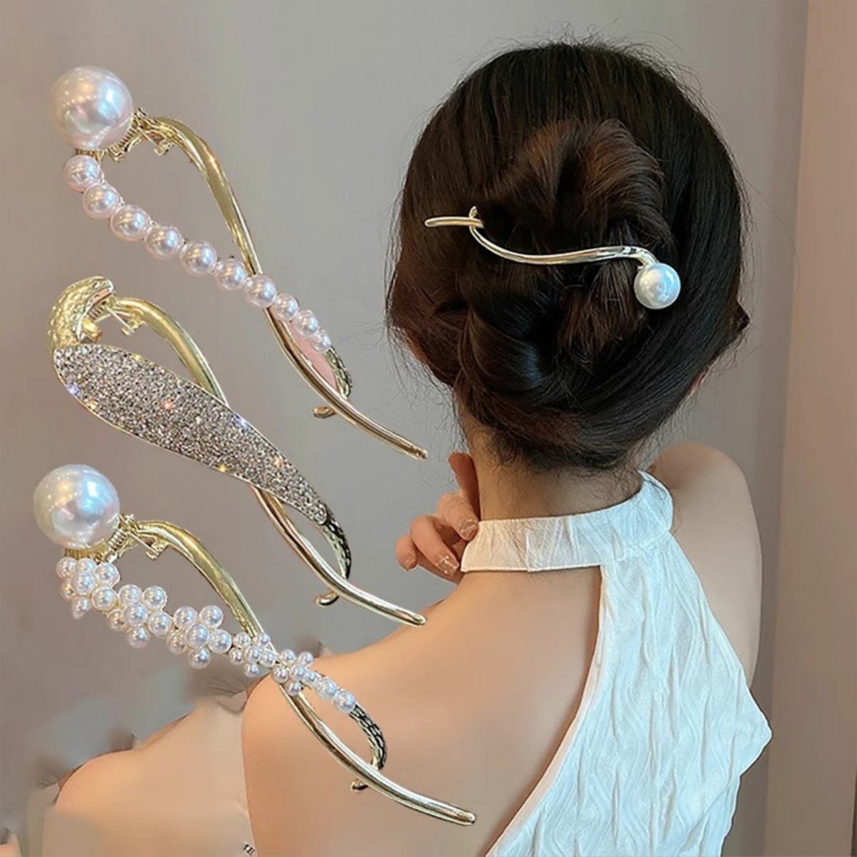 Pinza para el pelo de perlas c - Korean Girls Lifestyle reseña y precio