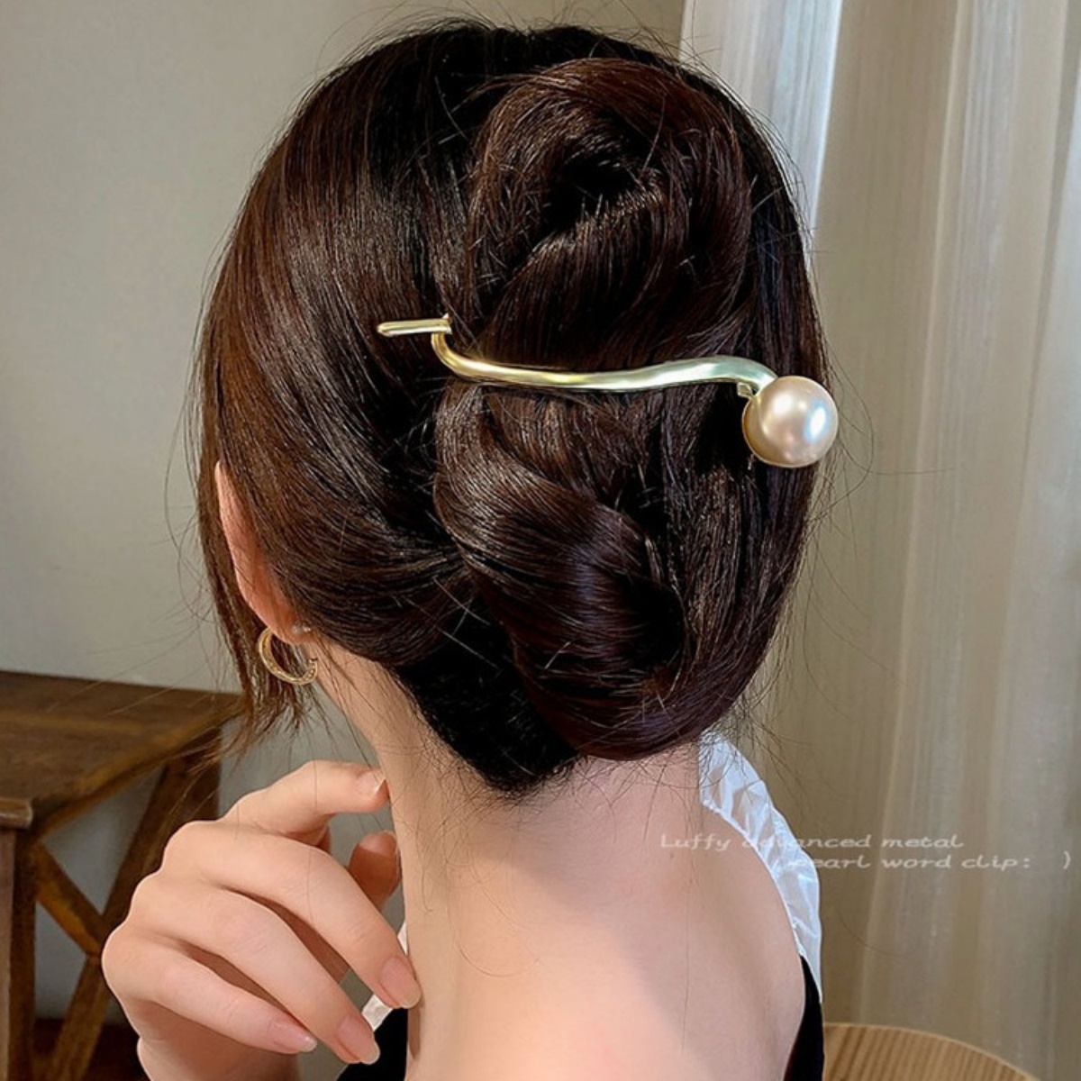Pinza para el pelo de perlas c - Korean Girls Lifestyle reseña y precio