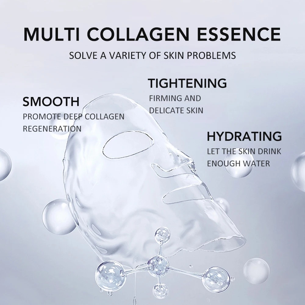 5 uds mascarillas faciales de  - Sheet Mask Collagen reseña y precio