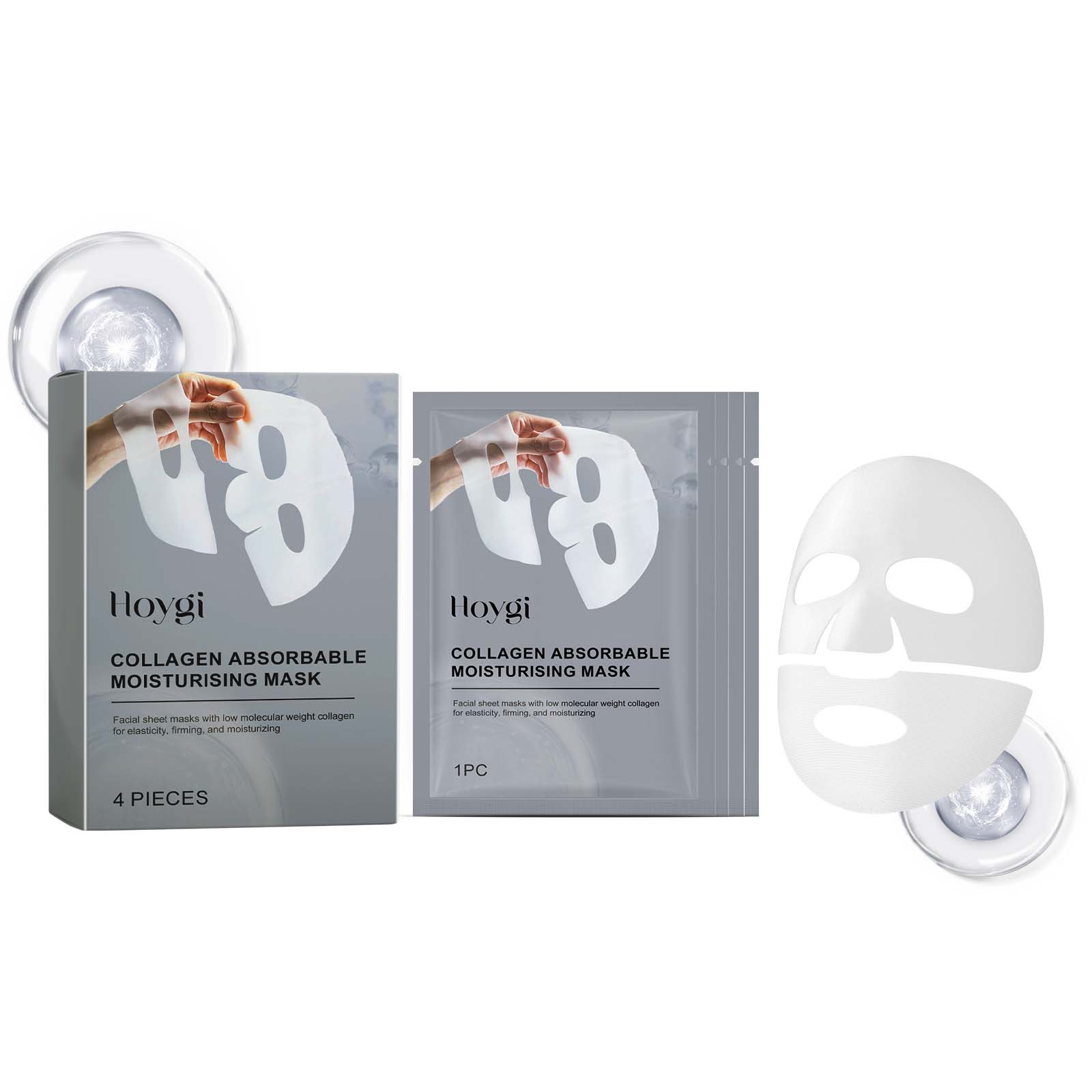 Mascarilla Facial con parche d - Sheet Mask Collagen reseña y precio