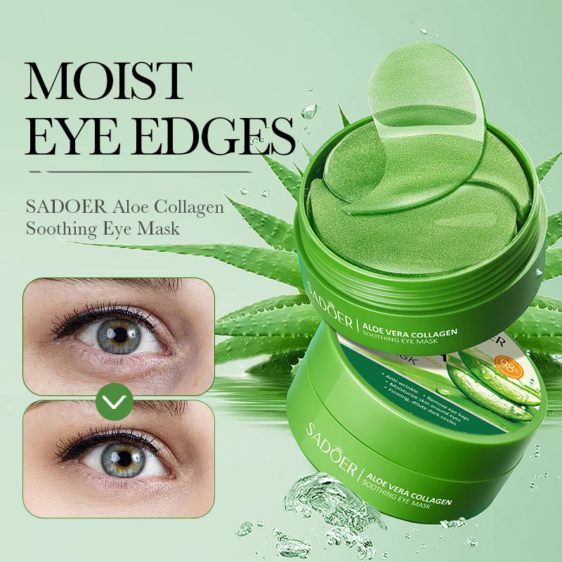SAODER 60Pcs Parches de Ojos d - Sheet Mask Collagen reseña y precio