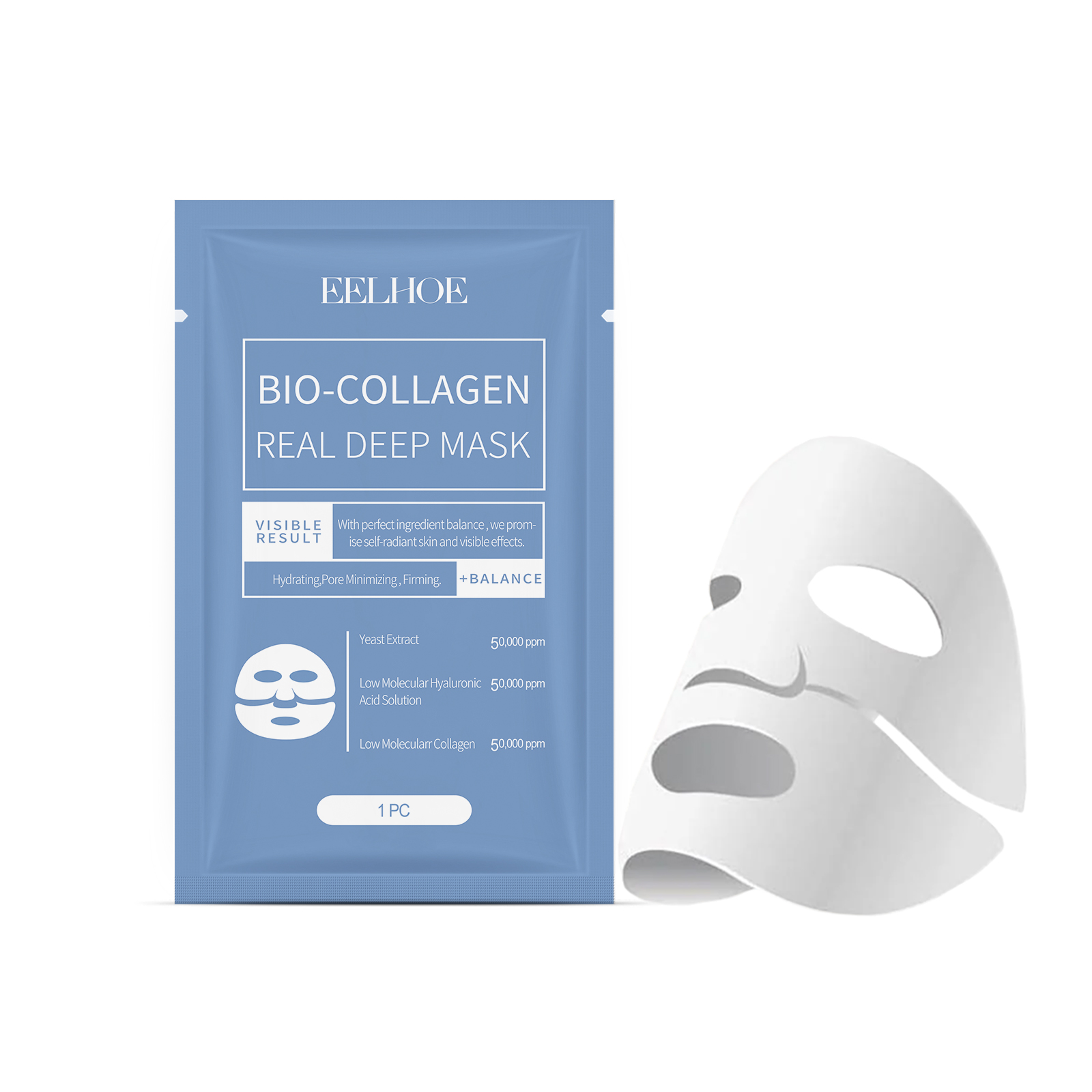 EELHOE-mascarilla Facial con b - Sheet Mask Collagen reseña y precio