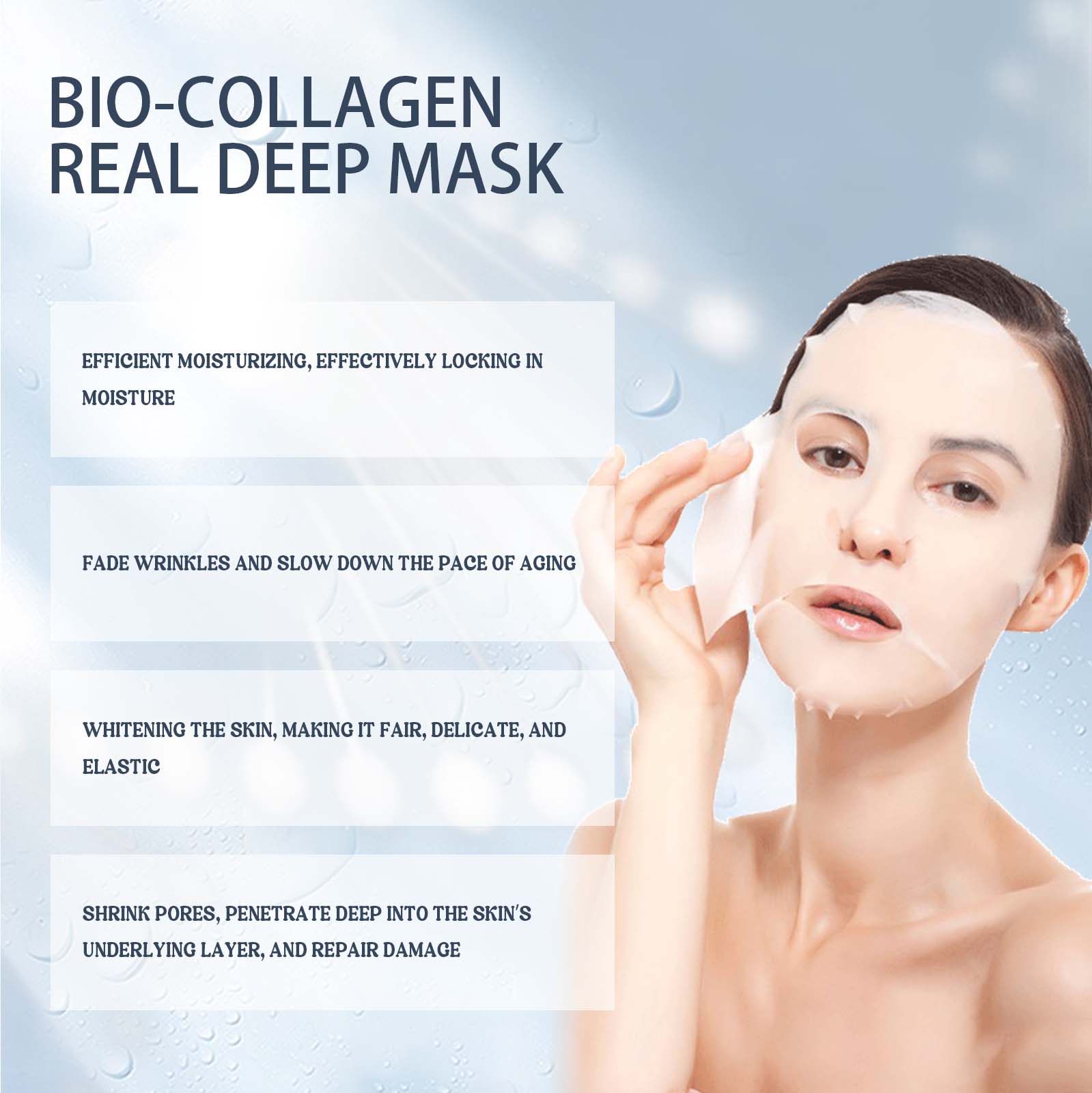 EELHOE-mascarilla Facial con b - Sheet Mask Collagen reseña y precio
