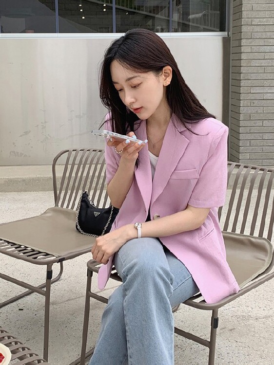 Chaqueta de Traje de Manga Cor - Korean Lifestyle & Kids Boutique reseña y precio